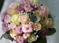 Romantisk rosen brudebuket ♥